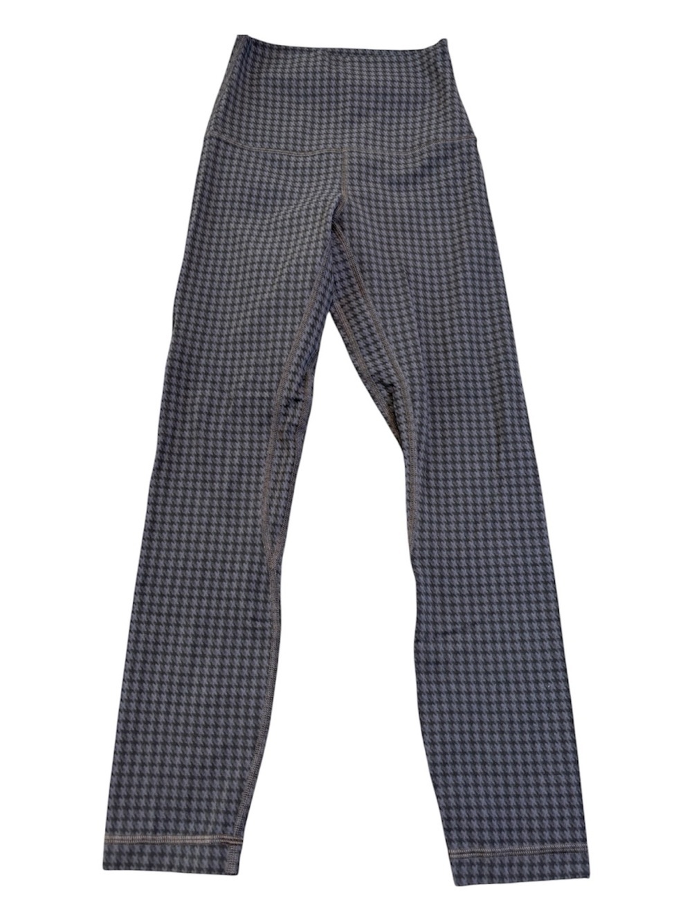 Lululemon Align Crop 21" High Rise Leggings Micro Houndstooth Blue Multi Sz 0